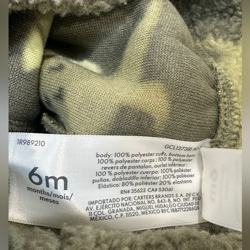Carters cozy green